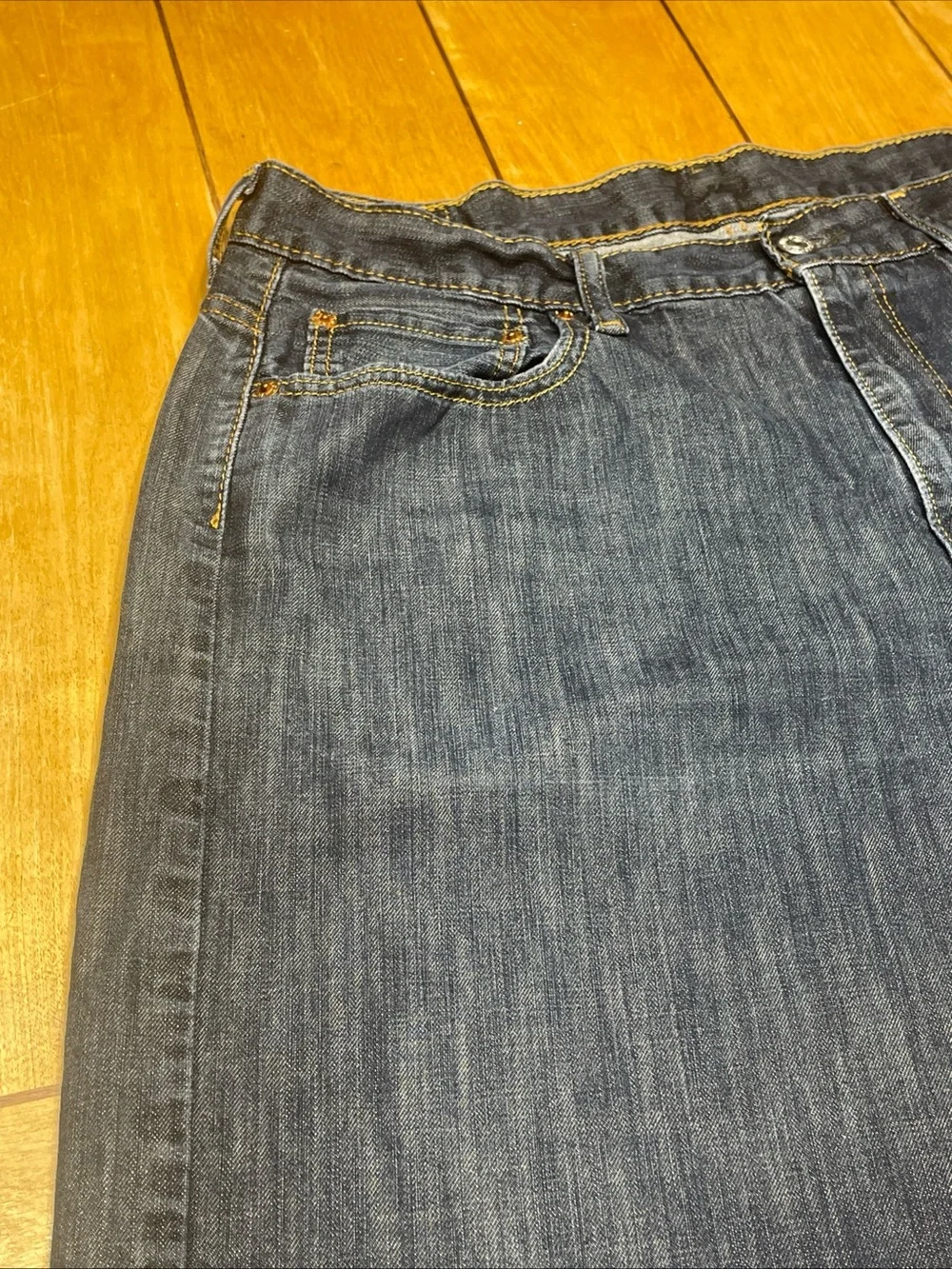Levi's 569 Dark Blue Straight-Leg Loose Fit Jeans Size 36x32